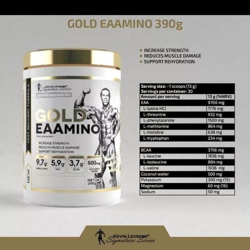 Gold EAAMINO 390 g Citrus-Peach - Acides Aminés, EAA & BCAA thumbnail 3