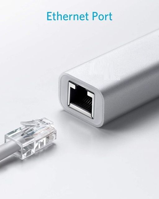 USB 3.0 Type C RJ45 Ethernet adaptateur réseau boitier en aluminium MacBook thumbnail 2
