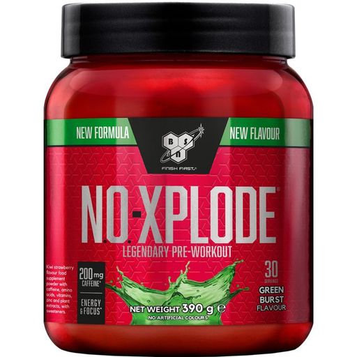 NO-Xplode 390 g Green Burst - Pre-workout Avec Beta Alanine, Citrulline & Caféine thumbnail 1