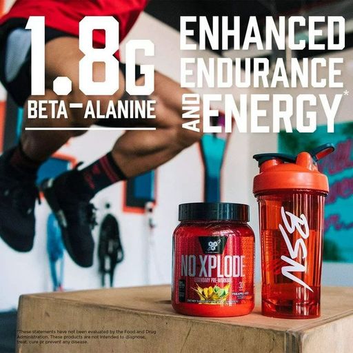 NO-Xplode 390 g Green Burst - Pre-workout Avec Beta Alanine, Citrulline & Caféine thumbnail 2
