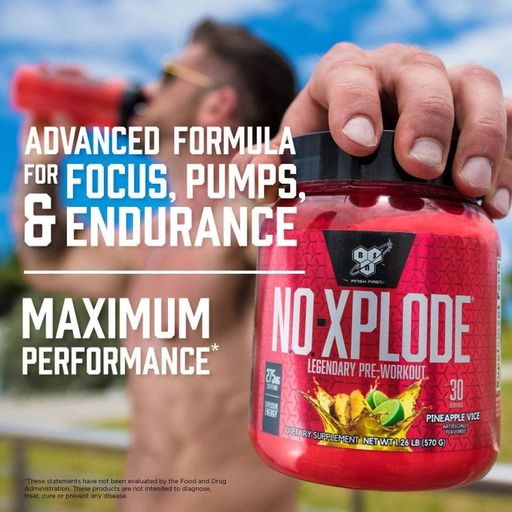 NO-Xplode 390 g Green Burst - Pre-workout Avec Beta Alanine, Citrulline & Caféine thumbnail 3