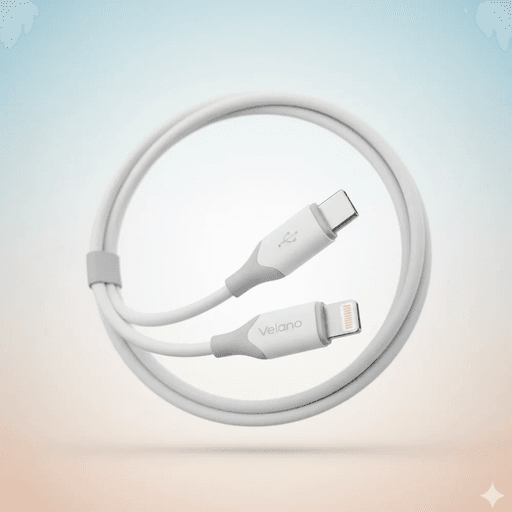 Câble Velano Usb-c Vers Lightning 60w Blanc – Charge Ultra Rapide & Transfert De Données Sécurisé thumbnail 1