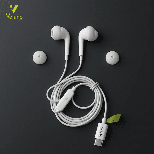 Écouteurs USB-C VE-10 – Blanc  thumbnail 4