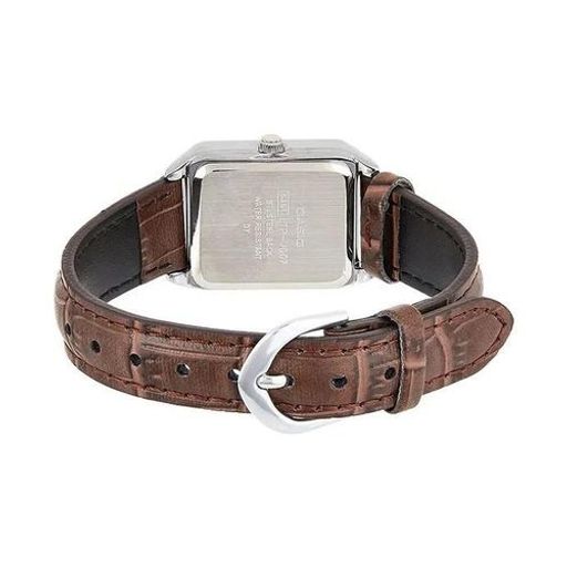 Montre À Bracelet En Cuir Rectangulaire Analogique-ltp-v007l-9eudf thumbnail 2