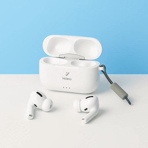 Ecouteurs Sans Fil R-PRO3 Blanc – ANC, Bluetooth 5.3, Boîtier Rechargeable, Son DSP HD thumbnail 1