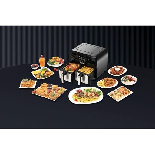 Air fryer Double 4L + 4L Aerofry en acier Black + Decker thumbnail 4