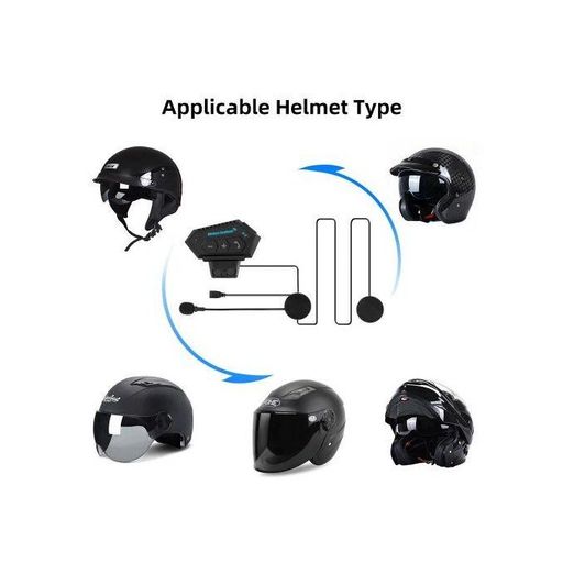 Casque Bluetooth Moto Bt12 – Étanche, Micro Intégré, Contrôle Musique+ Support Moto thumbnail 5