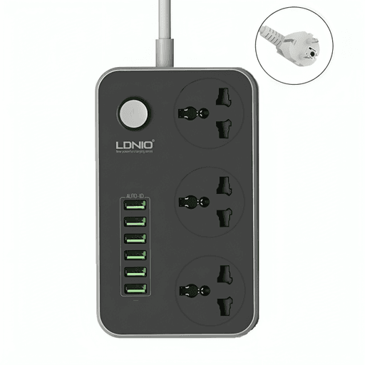 Multiprise - Bloc d’Alimentation 3 Prises + 6 Port Usb thumbnail 1