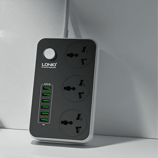 Multiprise - Bloc d’Alimentation 3 Prises + 6 Port Usb thumbnail 3