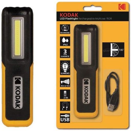 Lampe de Poche Torche LED Rechargeable Multi Usage 150R Longue Portée 10M thumbnail 2