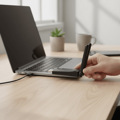 Adaptateur Usb Wifi Ac1300 Double Bande – Haute Performance Avec Antennes À Gain Élevé thumbnail 6