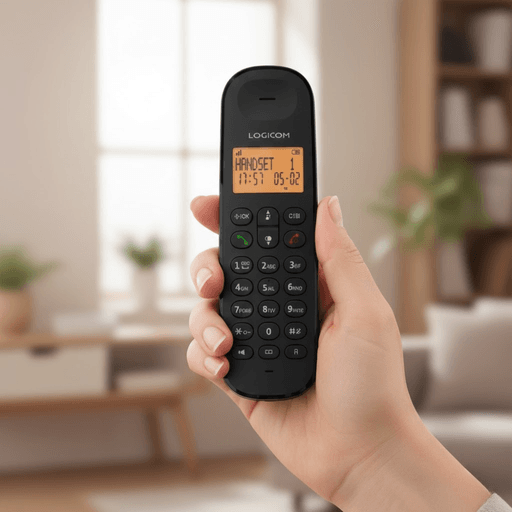 Iloa 250 – Téléphone Sans Fil Dect Duo Noir avec Mains Libres thumbnail 2