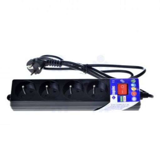 Rallonge Électrique  4 Prises – 1,5 m – Noir thumbnail 2