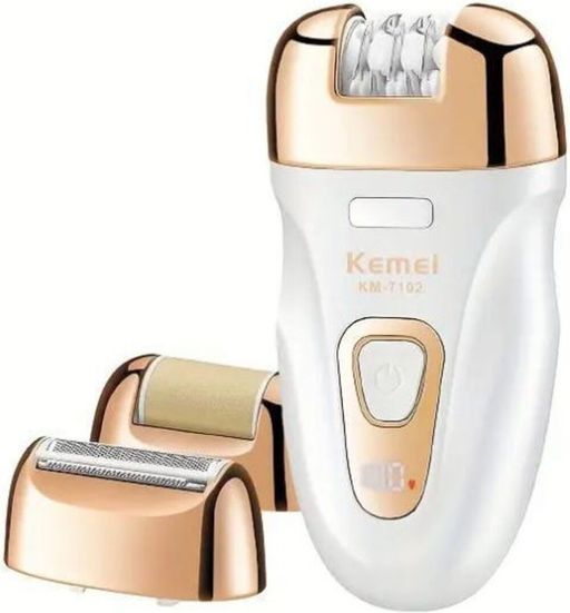 Épilateur & Rasoir Électrique 3 en 1 Sans Fil pour Femme KM-7102  thumbnail 2
