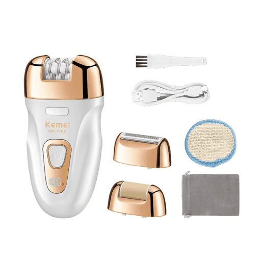 Épilateur & Rasoir Électrique 3 en 1 Sans Fil pour Femme KM-7102  thumbnail 4