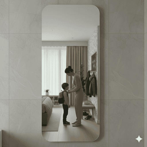 Miroir Adhésif Haute Définition 90×40 cm – Ultra Fin et Facile à Poser thumbnail 3