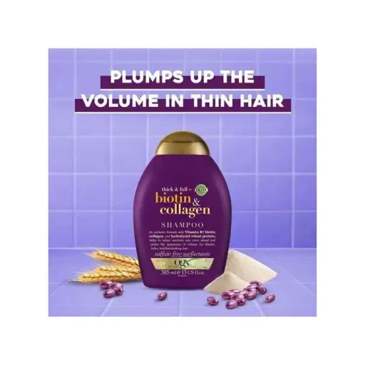 BIOTIN & COLLAGEN SHAMPOING 385ML thumbnail 2