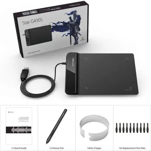 XP Pen Tablette Graphique G430S, 4x3 Pouces avec Inclinaison,Signature/Ecriture/Digitale/dessin thumbnail 3