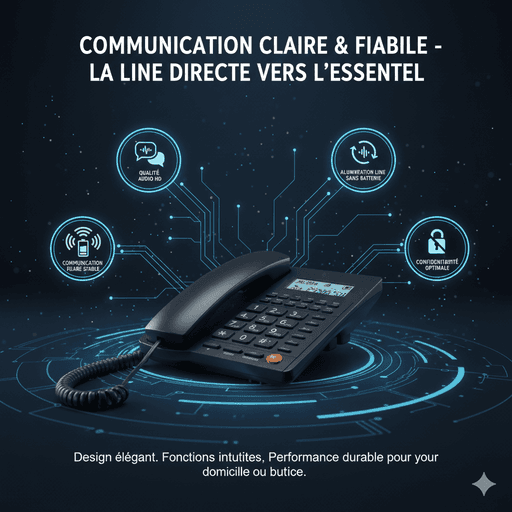 Téléphone Fixe  ct310 Multifonction – Bureau, Maison thumbnail 2