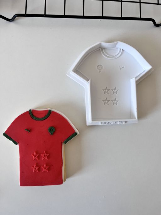 Set Emporte Pièces + Tampon Maillot Du Maroc thumbnail 1