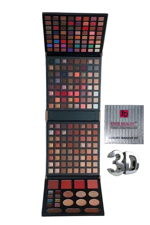 Palette De Maquillage Complète. 3d Hautement Pigmentées .213 Couleurs Visage Et Yeux. thumbnail 2