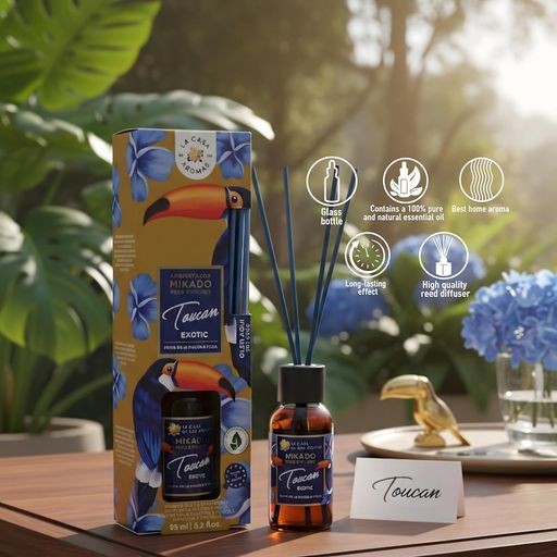Diffuseur À Bâtonnets, Arômes Intenses - Toucan Exotic - 95ml thumbnail 2