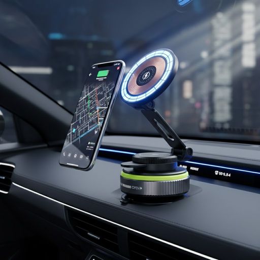Support Voiture Magnétique Avec Charge Sans Fil 20w – Velano Vr-10 thumbnail 5