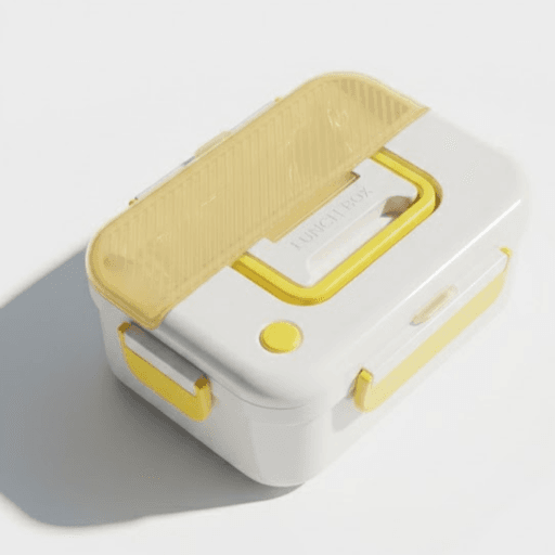 Lunch Box Polyvalente Jaune – Boite Compartimentée – Couleur Aléatoire thumbnail 2
