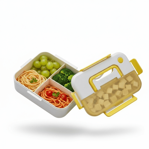 Lunch Box Polyvalente Jaune – Boite Compartimentée – Couleur Aléatoire thumbnail 5