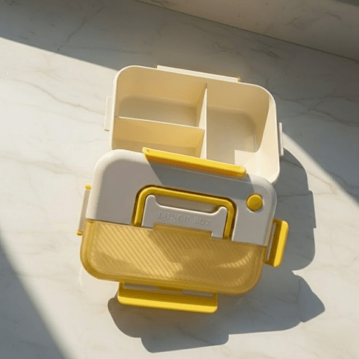 Lunch Box Polyvalente Jaune – Boite Compartimentée – Couleur Aléatoire thumbnail 6