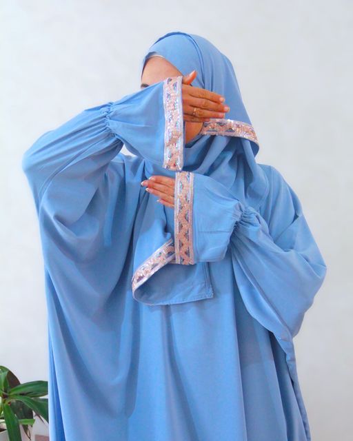 Abaya De Prière - Bleu thumbnail 2