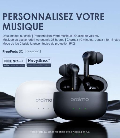 Ecouteur Bluetooth Freepods 3c thumbnail 2