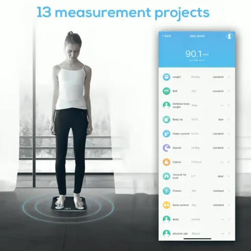 Balance Connectée Smart Life – Analyse Du Poids, Graisse & Masse Musculaire thumbnail 3