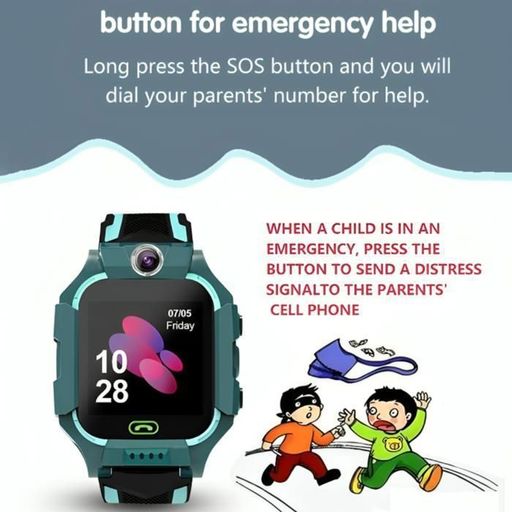 Montre Intelligente Pour Enfant Vert - Smart Watch thumbnail 3