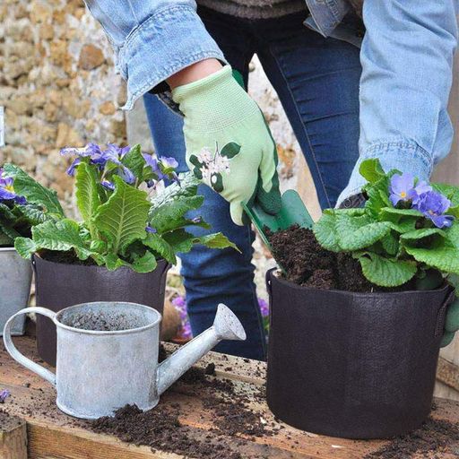 Pot En Tissu, Sac De Culture En Feutre, Capacité De 4 Litres, Jardinage, Horticulture, Croissance Des Plantes, Culture De Légumes, Stimulation De La Croissance, Ensemble De 8 Pièces thumbnail 3