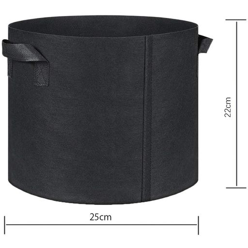 Pot En Tissu, Sac De Culture En Feutre, Capacité De 4 Litres, Jardinage, Horticulture, Croissance Des Plantes, Culture De Légumes, Stimulation De La Croissance, Ensemble De 8 Pièces thumbnail 7