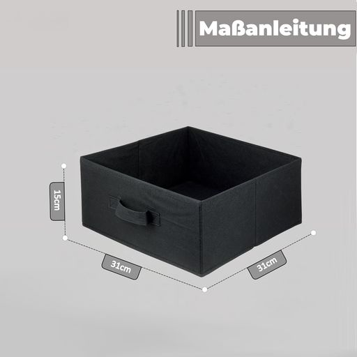 Lot De 4 Boîtes De Rangement En Tissu Pliables – 31 × 31 × 15 Cm thumbnail 5