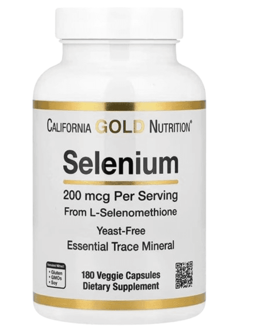 Selenium California Gold Nutrition - 180 Capsules Végétales thumbnail 1