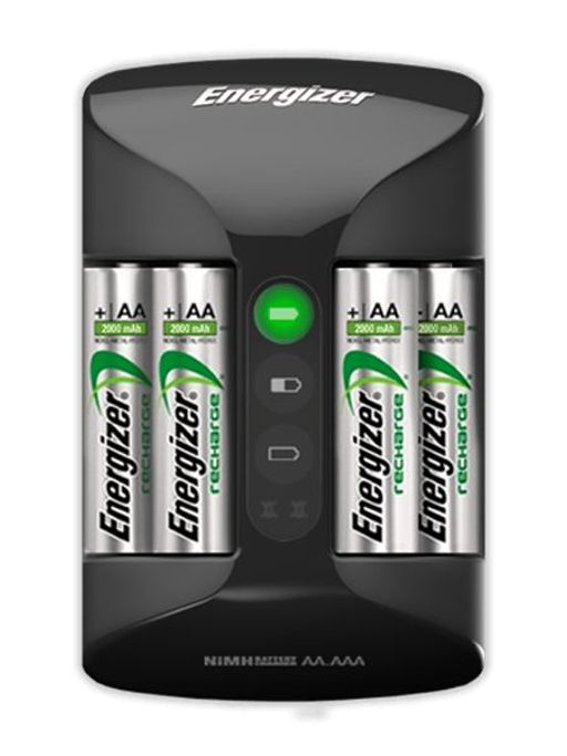 Chargeur De Batteries Aa Et Aaa Accu Recharge Pro + 4 Piles Aa 2000mah Avec Indicateur Led thumbnail 3