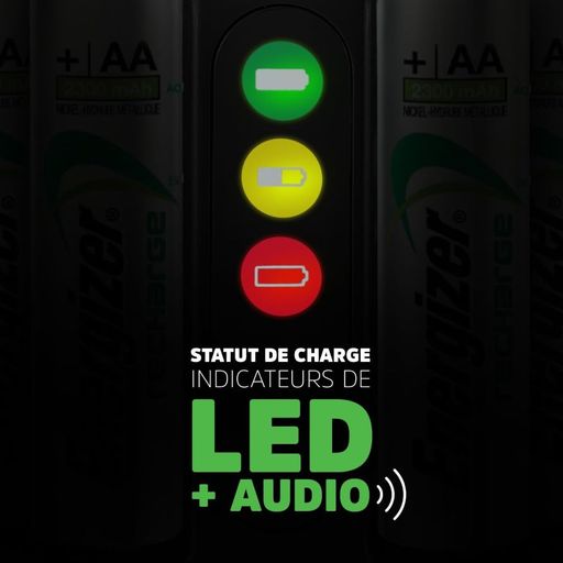 Chargeur De Batteries Aa Et Aaa Accu Recharge Pro + 4 Piles Aa 2000mah Avec Indicateur Led thumbnail 6