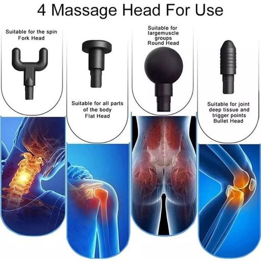 Pistolet Massage Musculaire 4 Têtes 5 Modes thumbnail 4