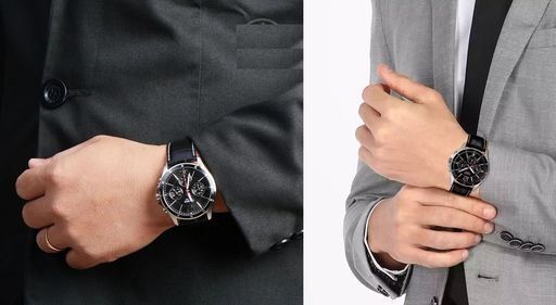 Montre Homme 6 Aiguilles - Bracelet Cuir thumbnail 5