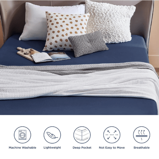Pack Draps 1 Place (Drap Housse + Drap Plat +  Taie Oreiller)  thumbnail 4