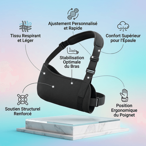 Echarpe De Bras Maintien Du Bras Réglable Épaule Immobilisateur - Couleur Aleatoire thumbnail 4