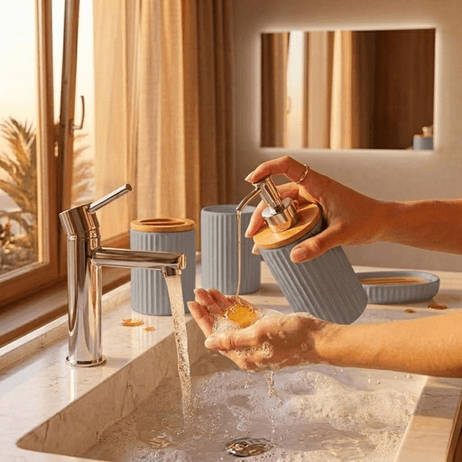 Ensemble D’accessoires De Salle De Bain – 4 Pièces thumbnail 2