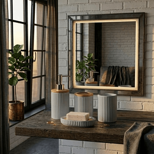 Ensemble D’accessoires De Salle De Bain – 4 Pièces thumbnail 4