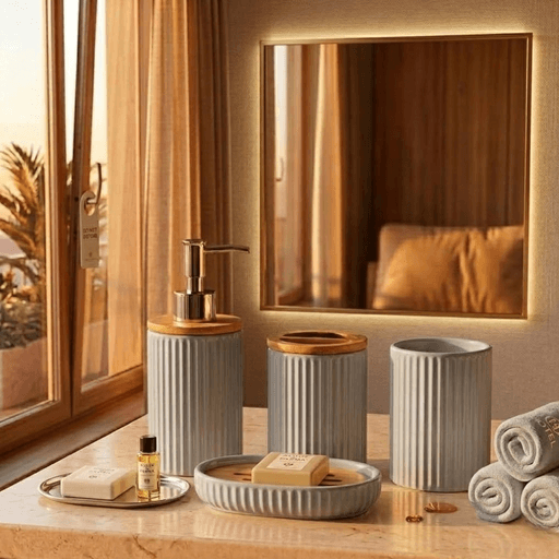 Ensemble D’accessoires De Salle De Bain – 4 Pièces thumbnail 6