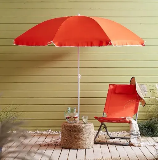 Parasol De Plage Portable Avec Protection Uv 180x180cm ( Colleur Aléatoire ) thumbnail 2