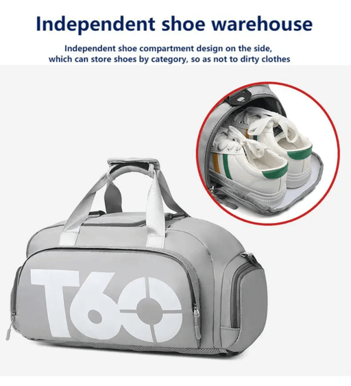 Sac De Sport Multifonction T60 – Grande Capacité Avec Compartiment Chaussures thumbnail 3