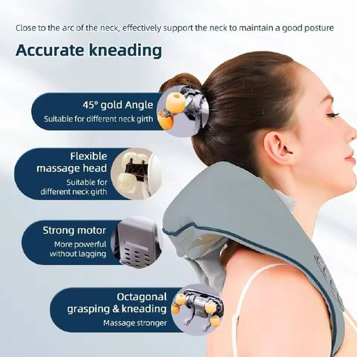 Masseur Électrique Avec Chaleur – Rechargeable ( Couleur Aléatoire ) thumbnail 5